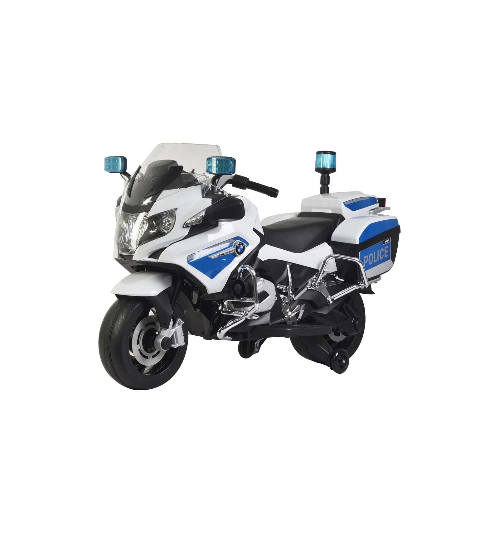 MOTO BMW R1200 RT POLICIA 12V BLANCO Y AZUL 4028