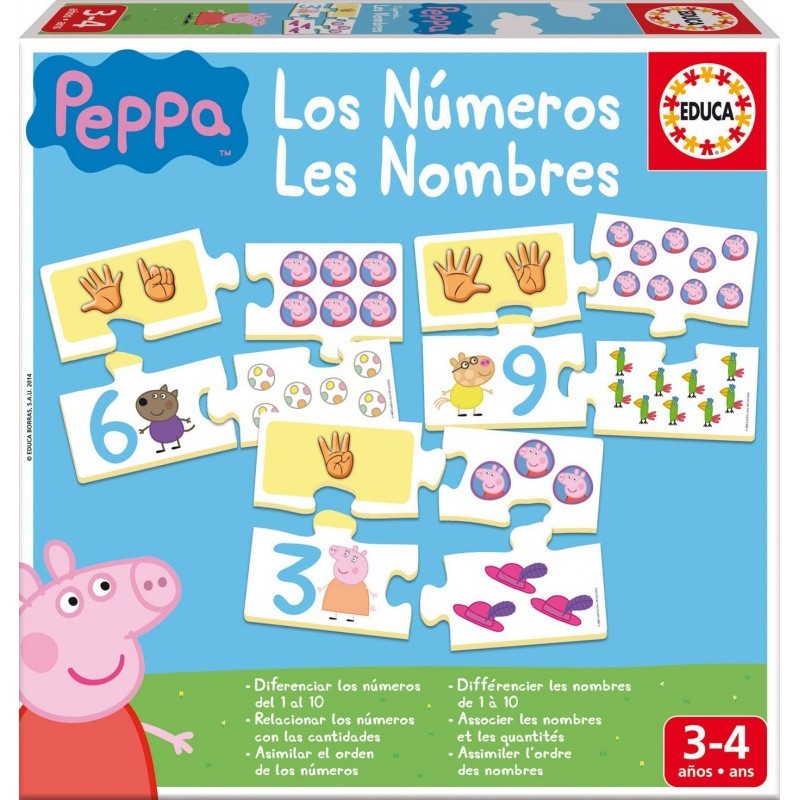 LOS NUMEROS PEPPA PIG 16224