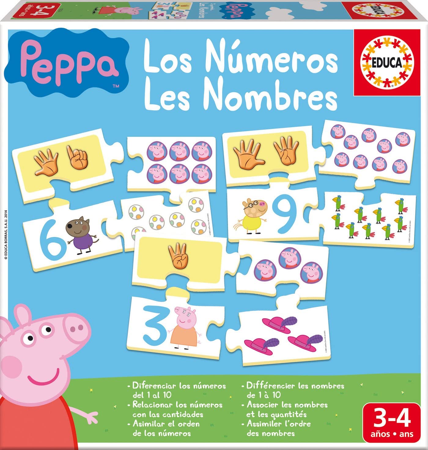 LOS NUMEROS PEPPA PIG 16224