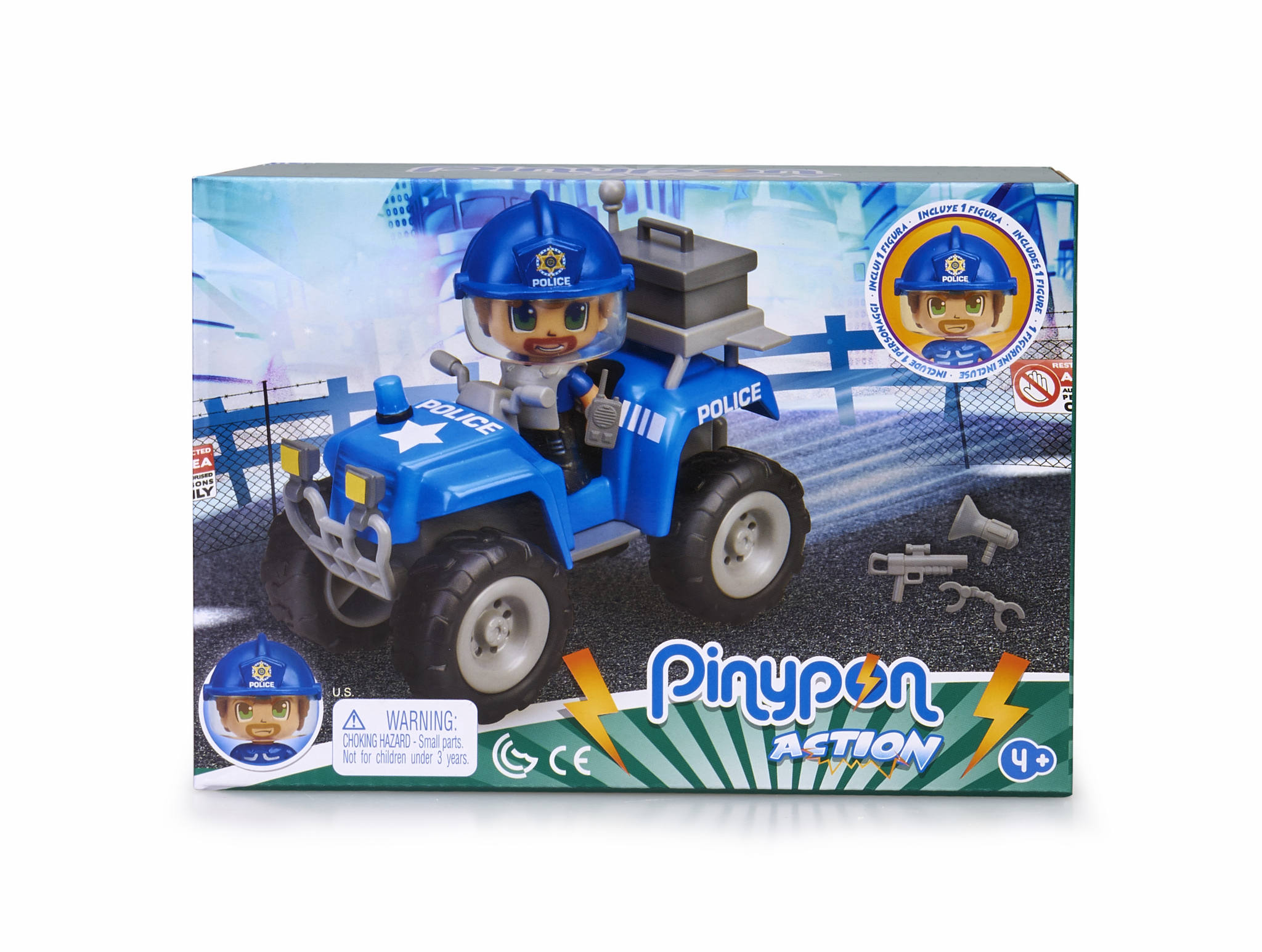 PINYPON ACTION QUAD CON POLICIA 15582 V26420