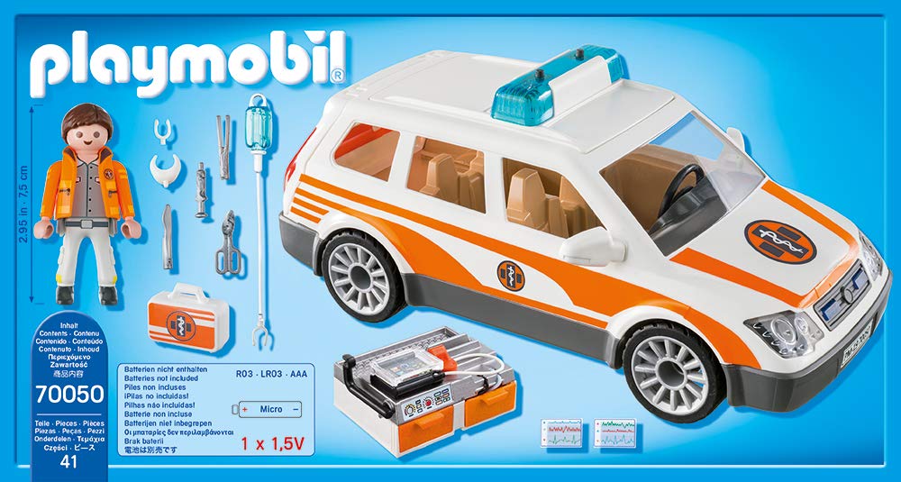 COCHE DE EMERGENCIA CON SIRENA 70050