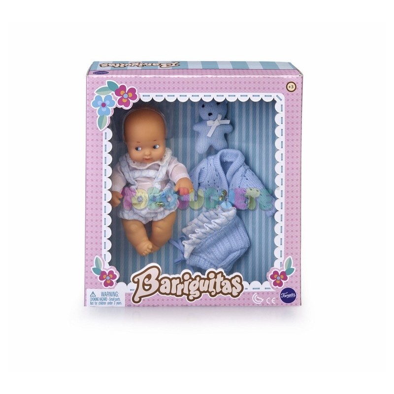 BARRIGUITAS SET DE BEBE CON ROPITA AZUL 15697