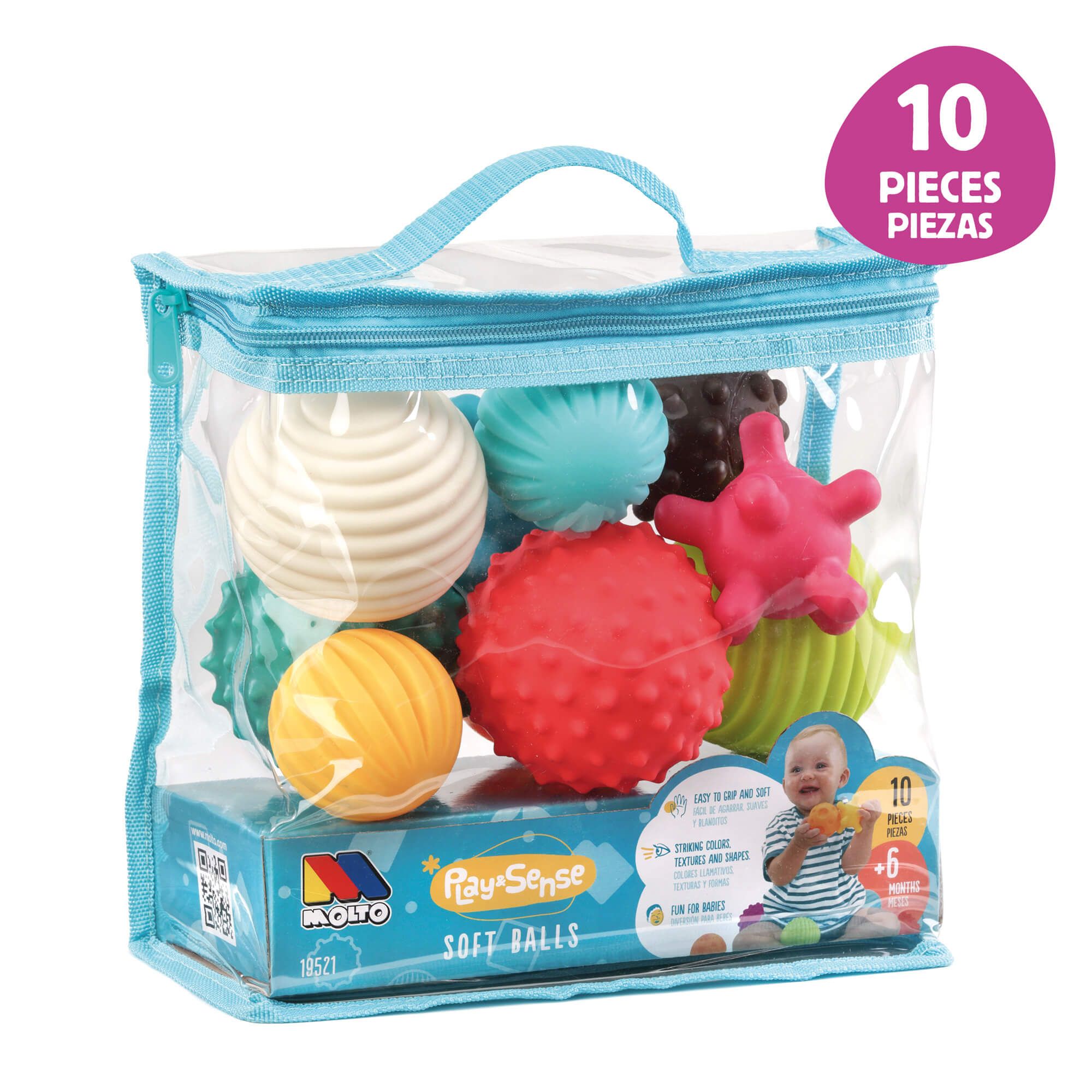 BOLSA BOLAS SENSORIALES 10 PCS 19521