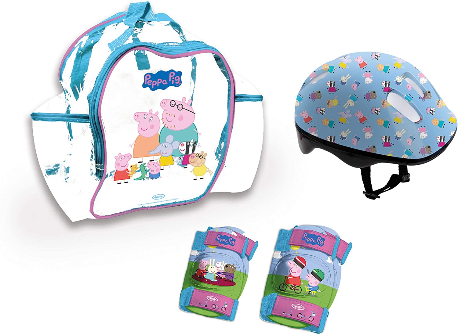 PEPPA PIG PROTECCIONES CASCO Y MOCHILA OPEP004 - N21722