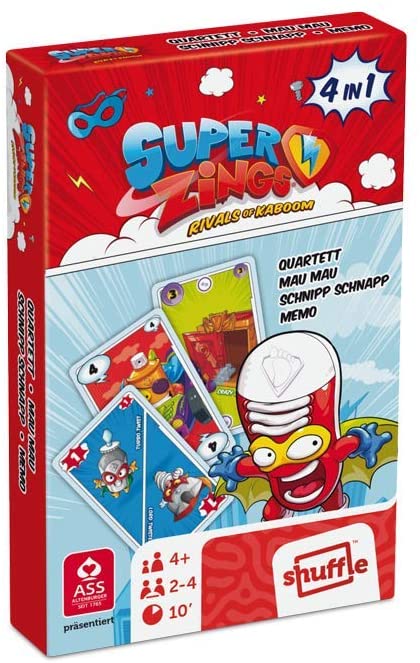 JUEGO DE CARTAS 4EN1 SUPERZINGS 00684