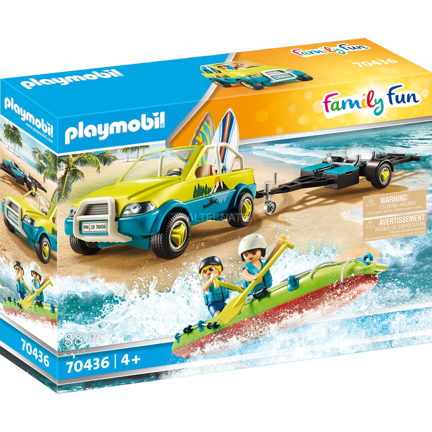 COCHE DE PLAYA CON CANOA 70436