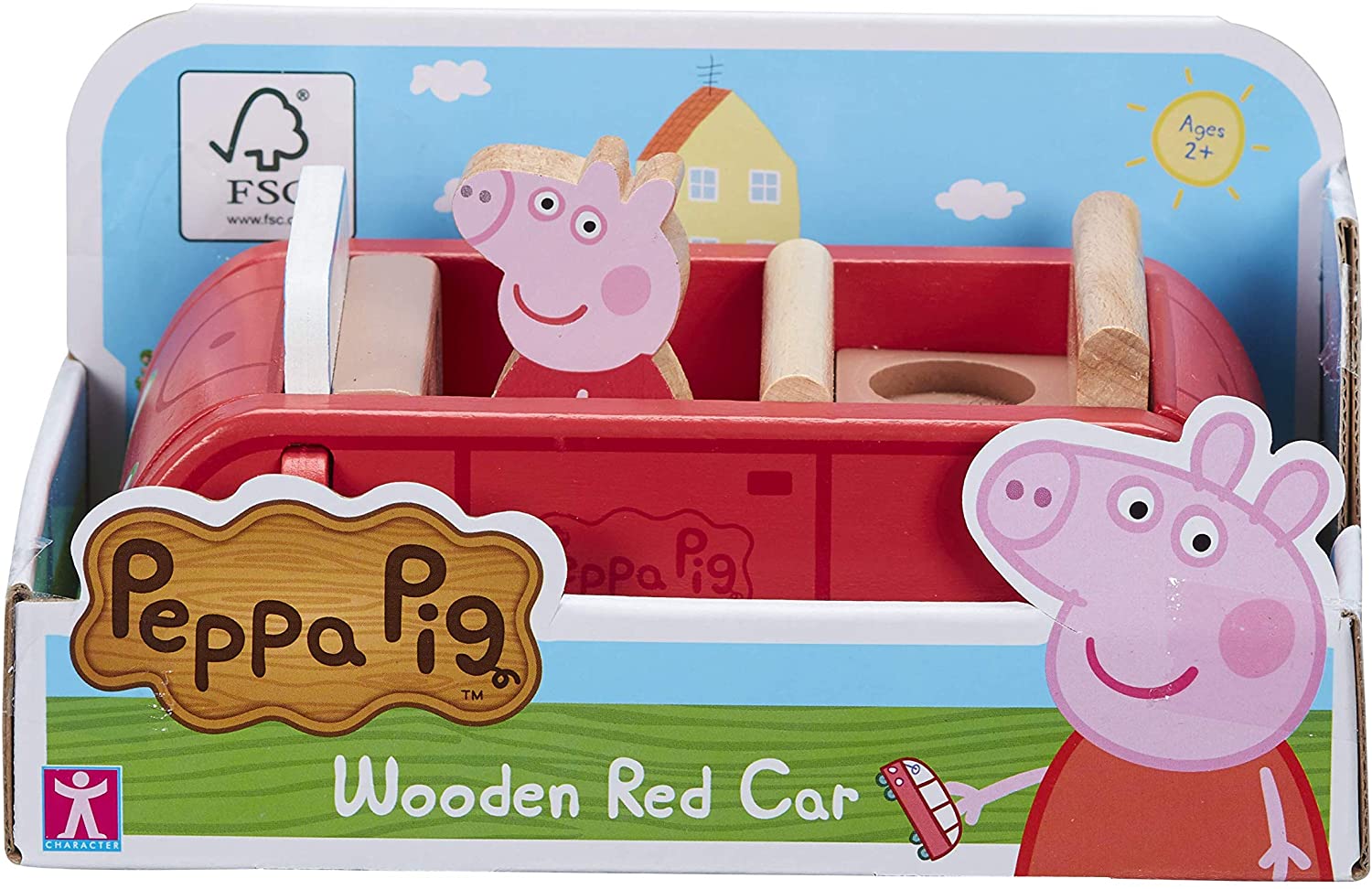 COCHE DE MADERA PEPPA PIG CO07208