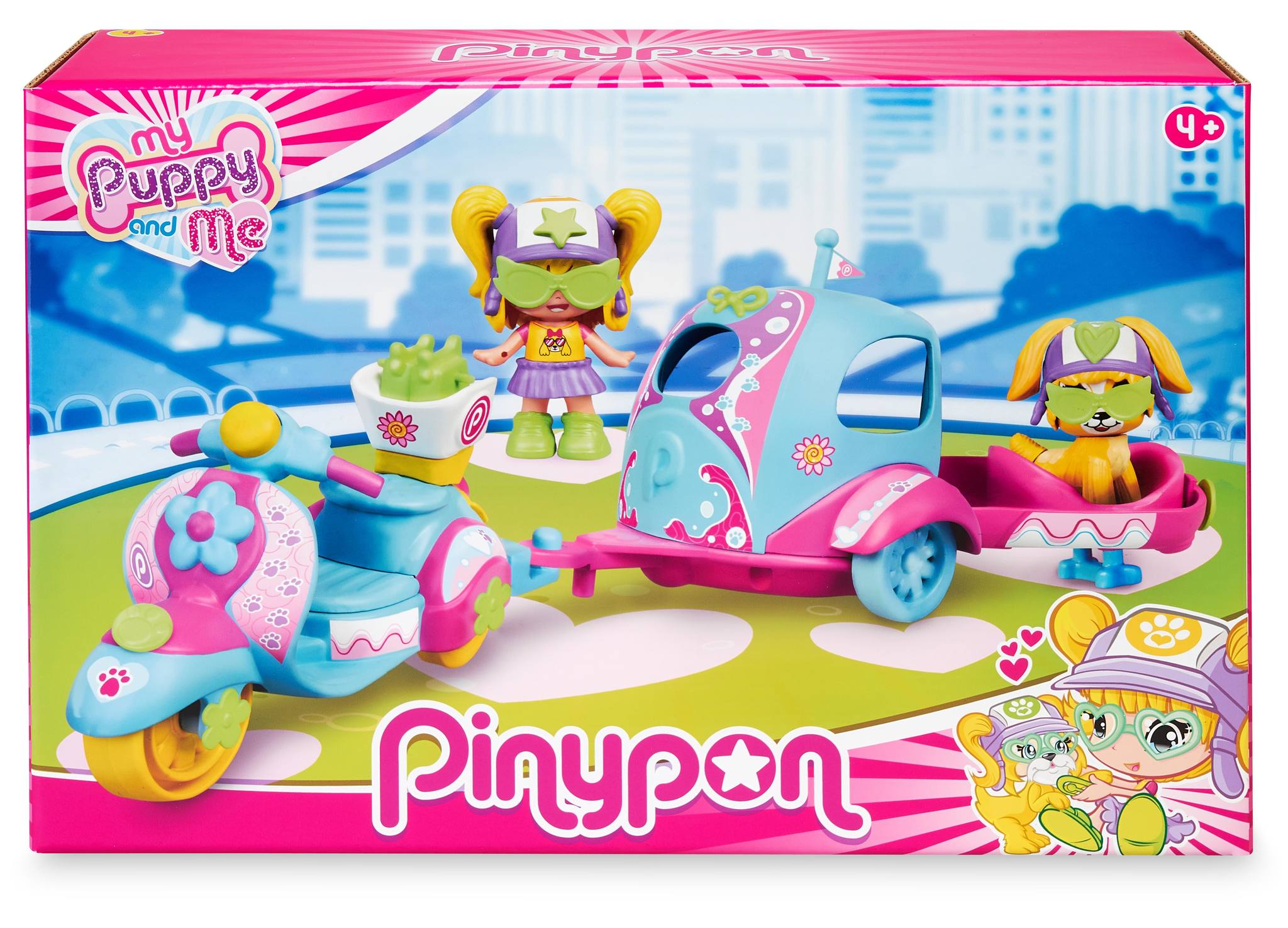 PINYPON MY PUPPY AND ME MOTO CON REMOLQUE 16247