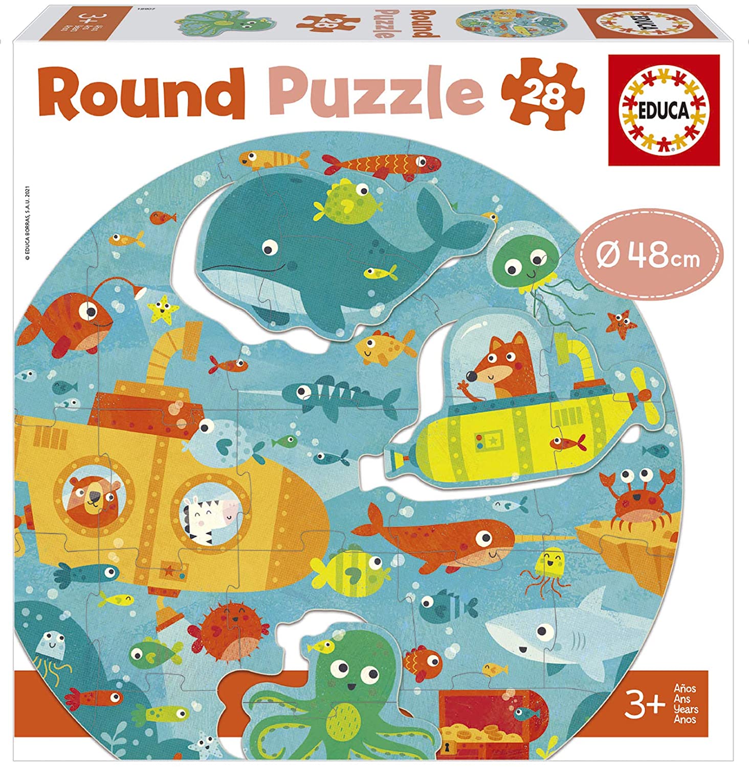 28 BAJO EL MAR ROUND PUZZLE 18907