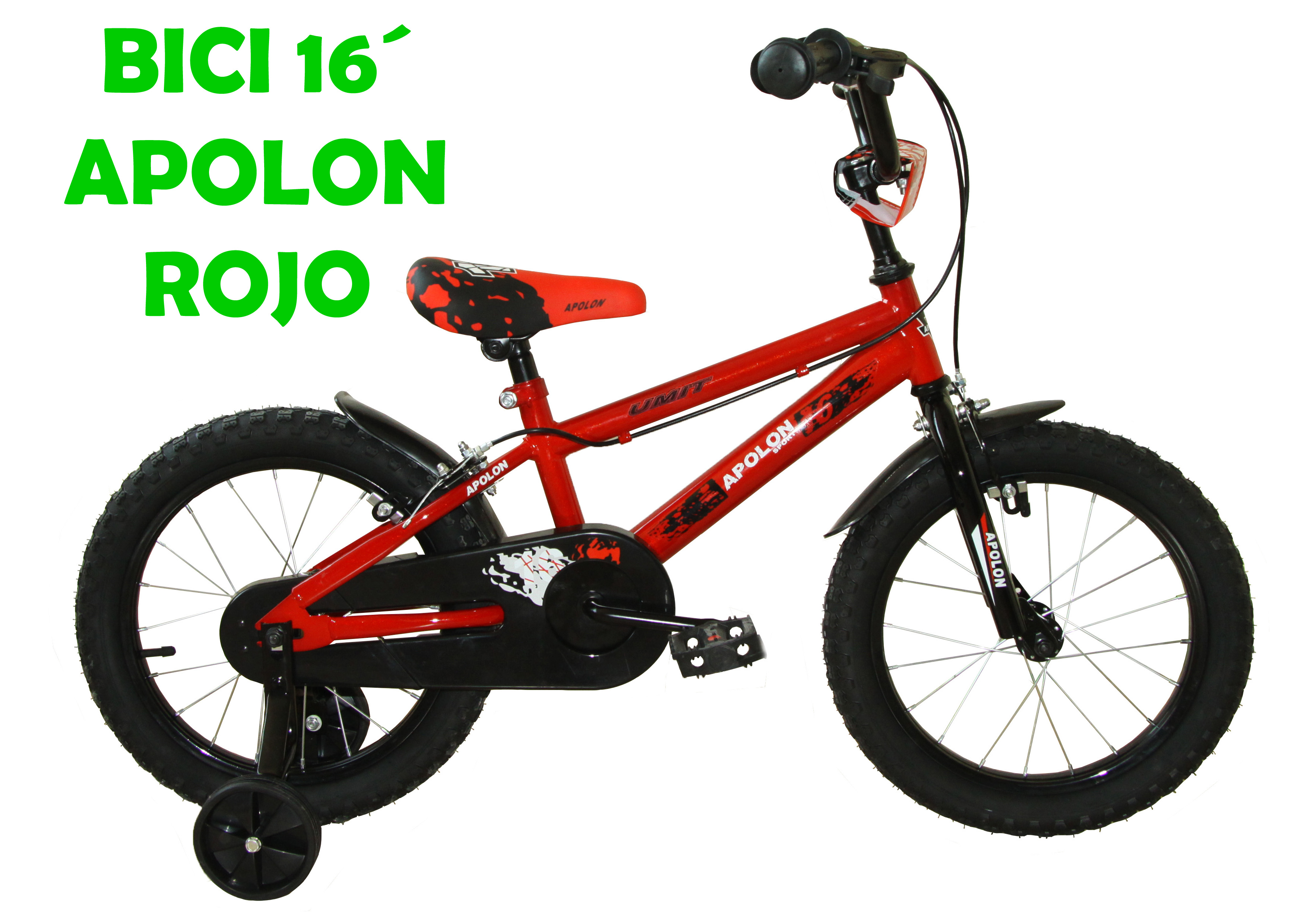 BICI 16" APOLON ROJO J1680-1 - N59723