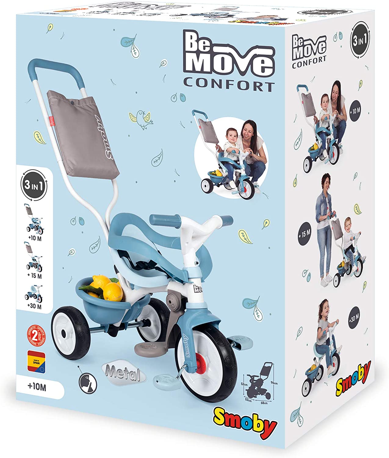 TRICICLO BE MOVE COMFORT AZUL 740414