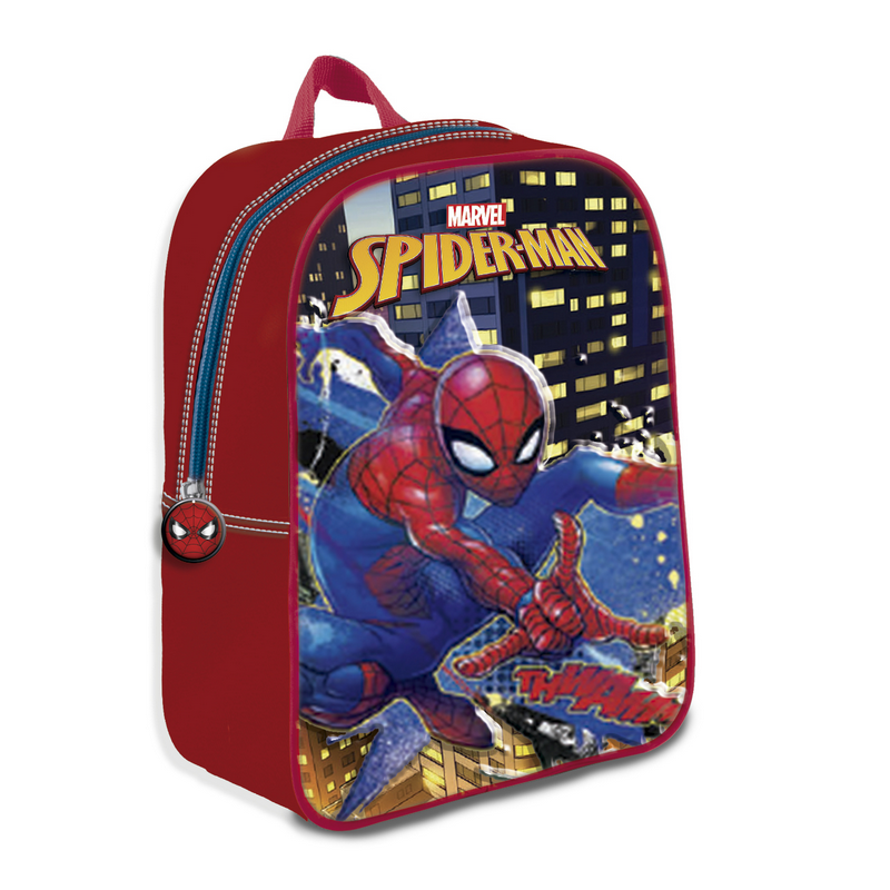 MOCHILA MEDIANA 3D SPIDERM  24X29X9.5CM 468110-478210