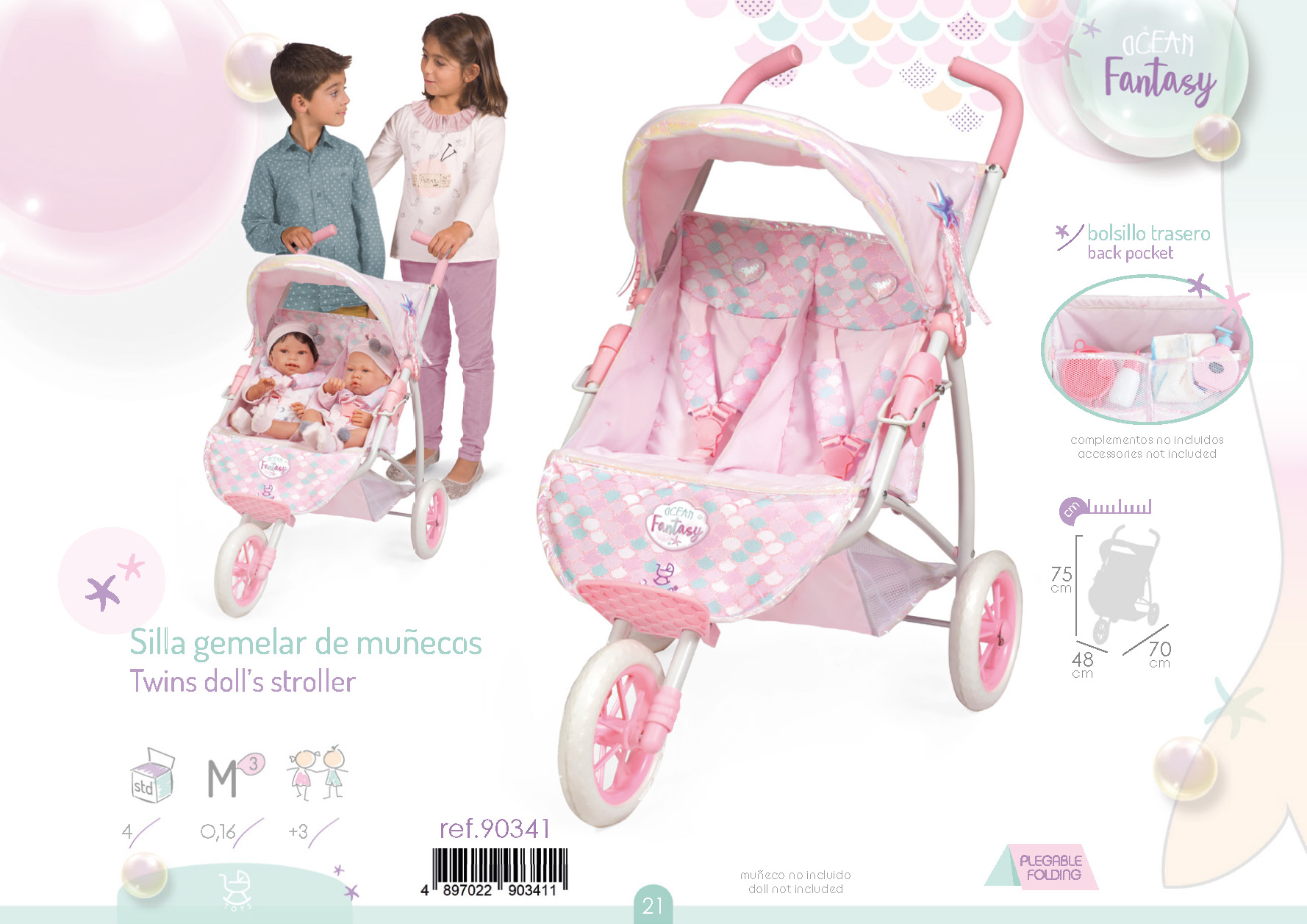 SILLA GEMELAR PLEGABLE 90341 - N1021
