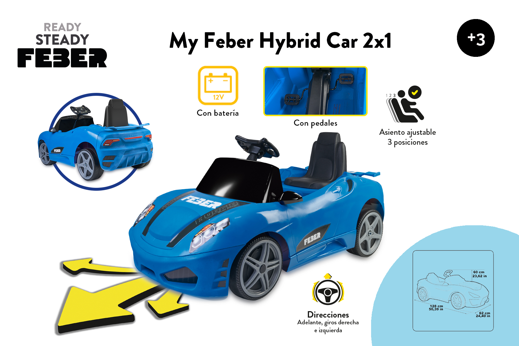 MY FEBER HYBRID CAR 12V BATTERY Y PEDAL 13220 - N70621