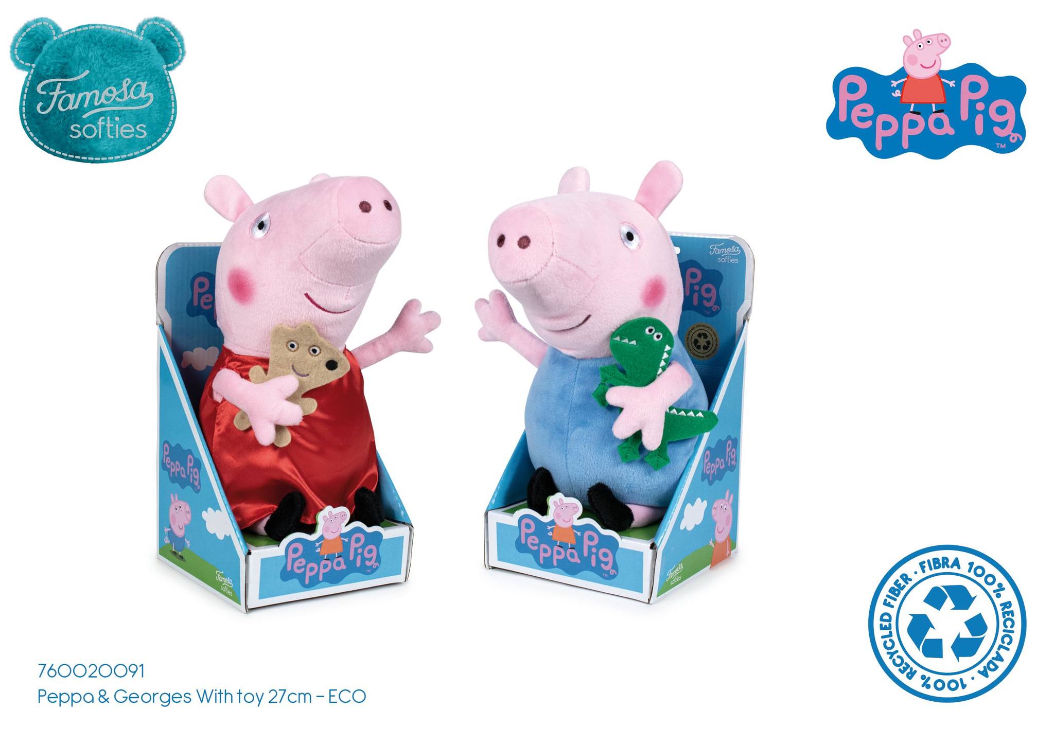 PEPPA Y GEORGE CON TOY 27CM 20091