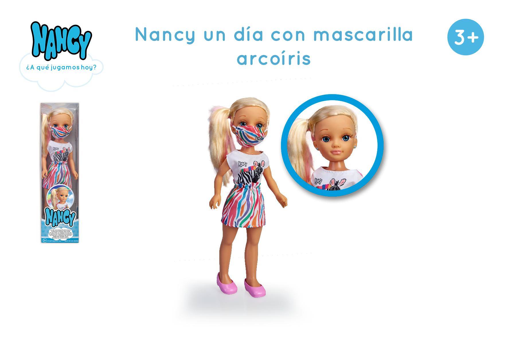 NANCY UN DIA CON MASCARILLA DE ARCOIRIS 17194