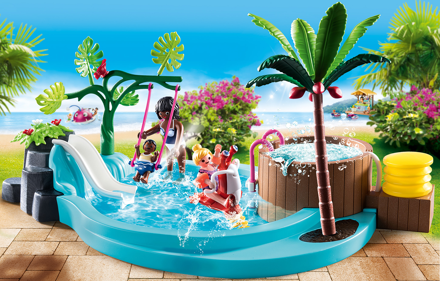 PISCINA DE NIÑOS CON BAÑERA HIDROMASAJE 70611