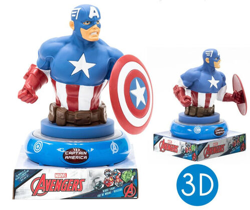 LAMPARA 3D CAPITAN AMERICA MV15911