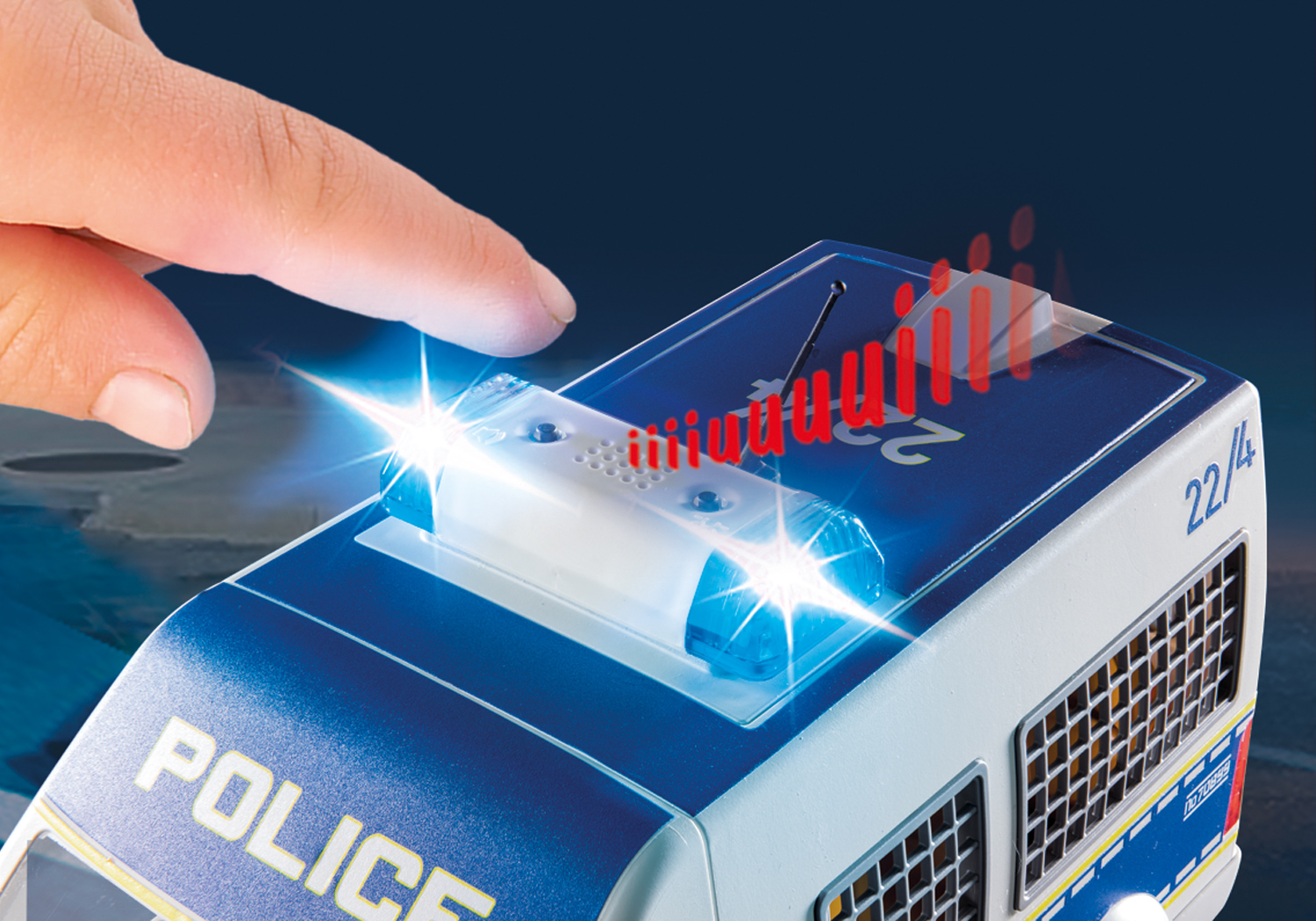 COCHE DE POLICIA CON LUZ Y SONIDO 70899 - V42323