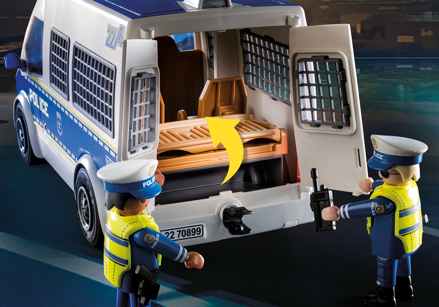 COCHE DE POLICIA CON LUZ Y SONIDO 70899 - V42323
