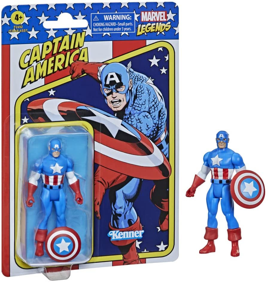 CAPITAN AMERICA FIGURA 9.5 CM MARVEL LEGENDS RETRO F26525