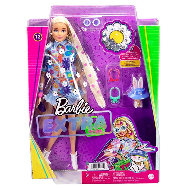 BARBIE RUBIA ARTICULADA CON CONJUNTO FLOWER POWER HDJ45 - V6222
