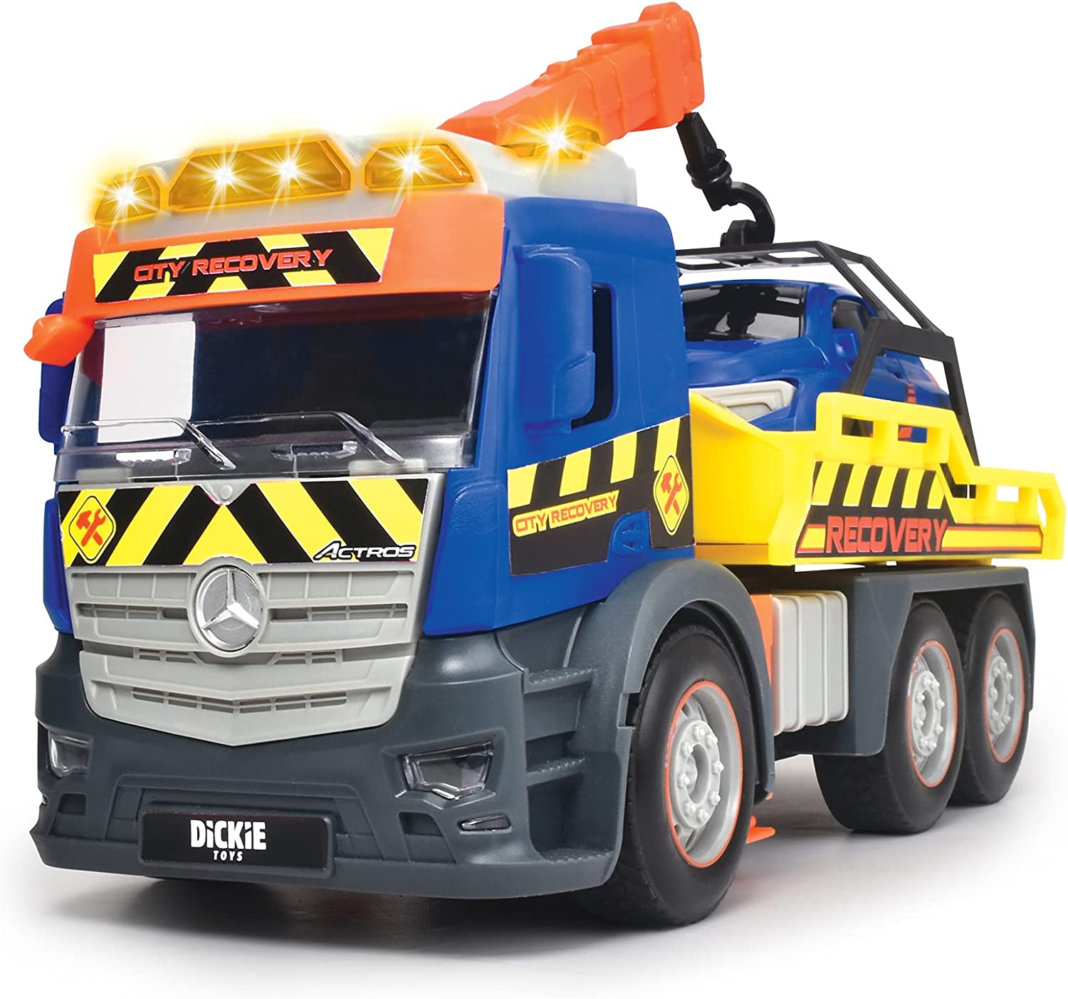 CAMION MERCEDES GRUA LUZ Y SONIDO 26CM 203745016 - N74322