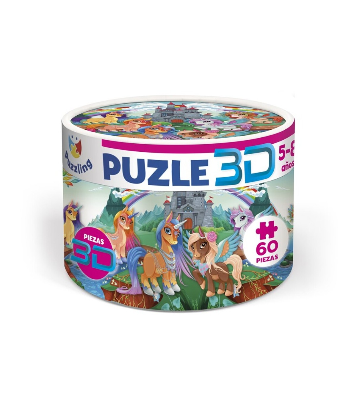 PUZZLE 3D UNICORNIOS PUR006