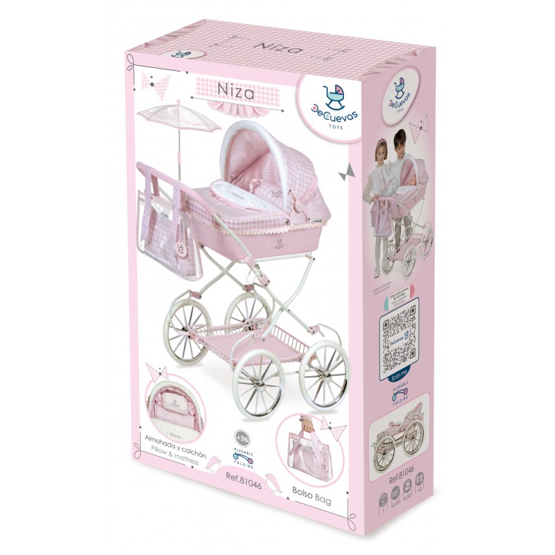 COCHE MUÑECA PLEGABLE CON SOMBRILLA 81046 - N4723