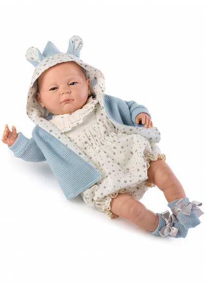 BEBE REBORN CHAQUETA AZUL CAJA 5306