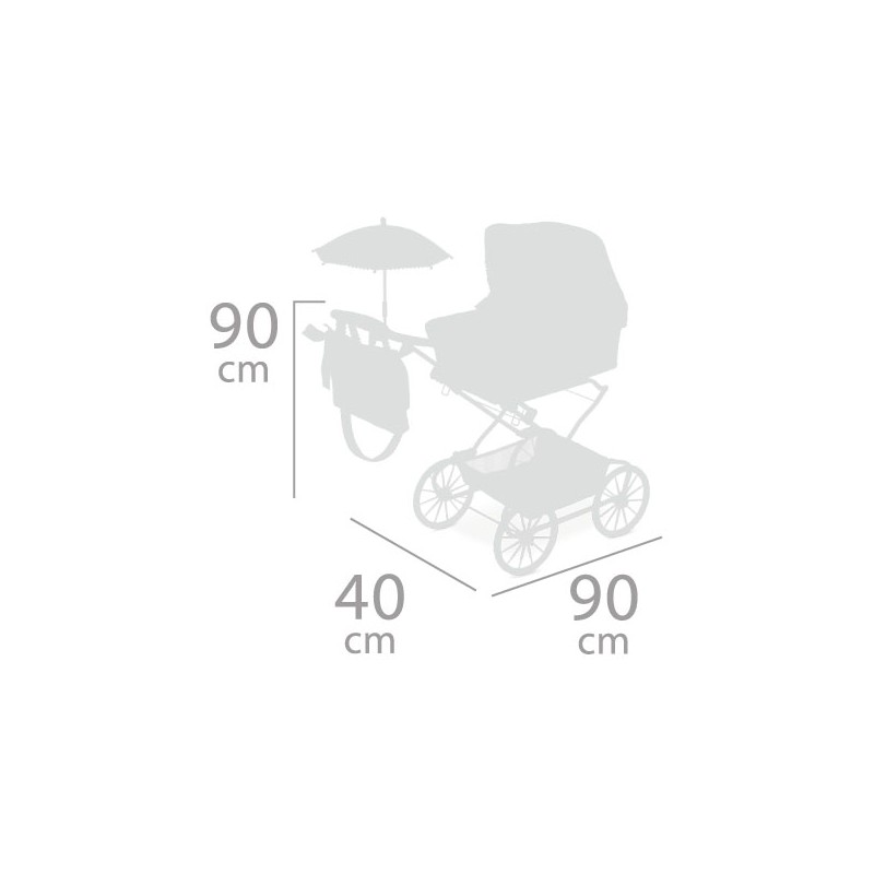 COCHE REBORN PLEGABLE CON SOMBRILLA 82046 - N622