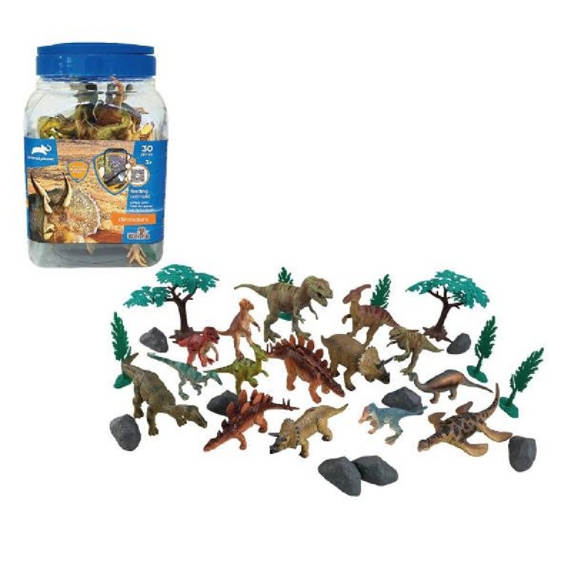 SET DE 30 PIEZAS DINOSAURIOS D6604