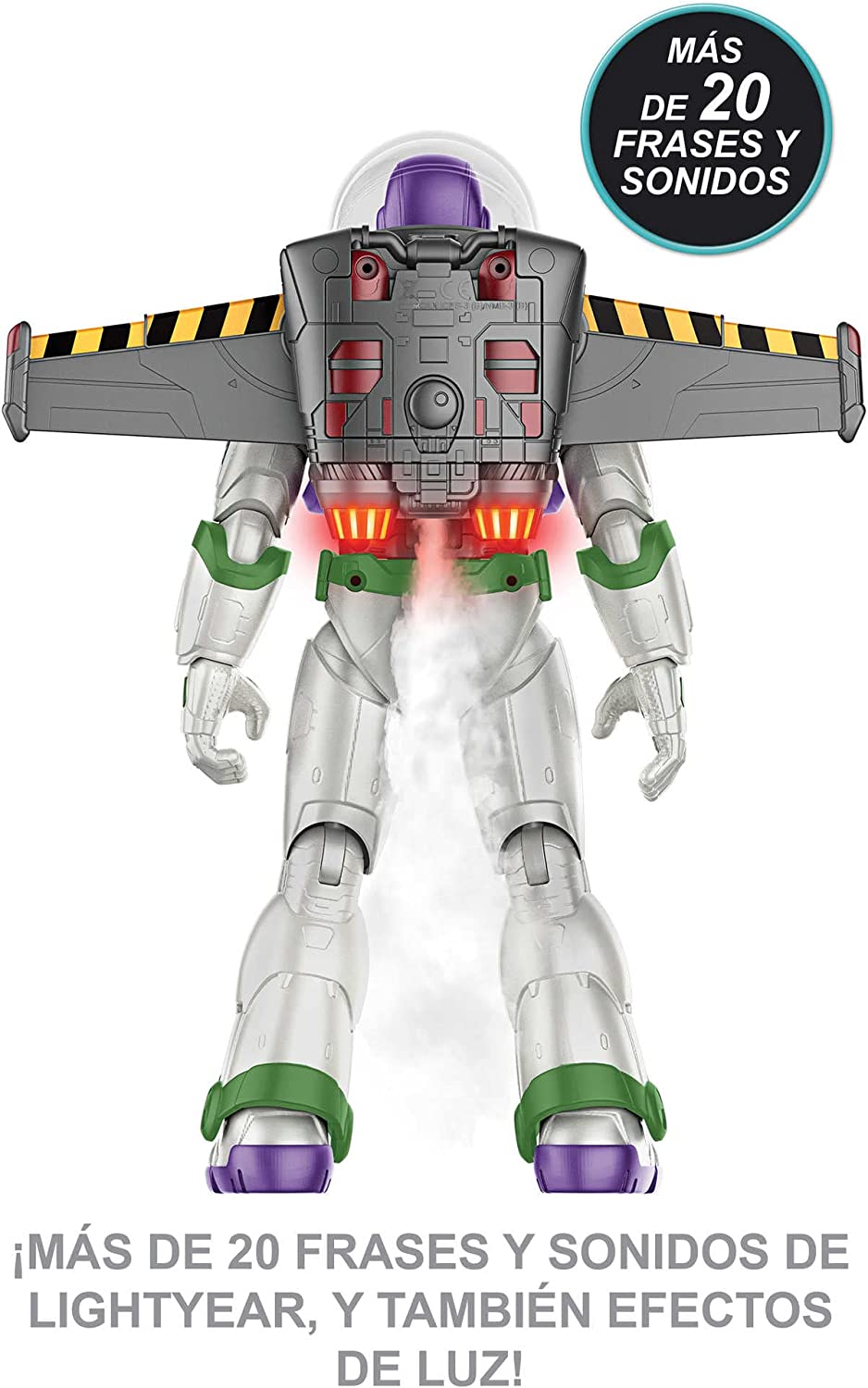 FIGURA LIGHTYEAR BUZZ CON JETPACK HUMO SONIDO HJJ38