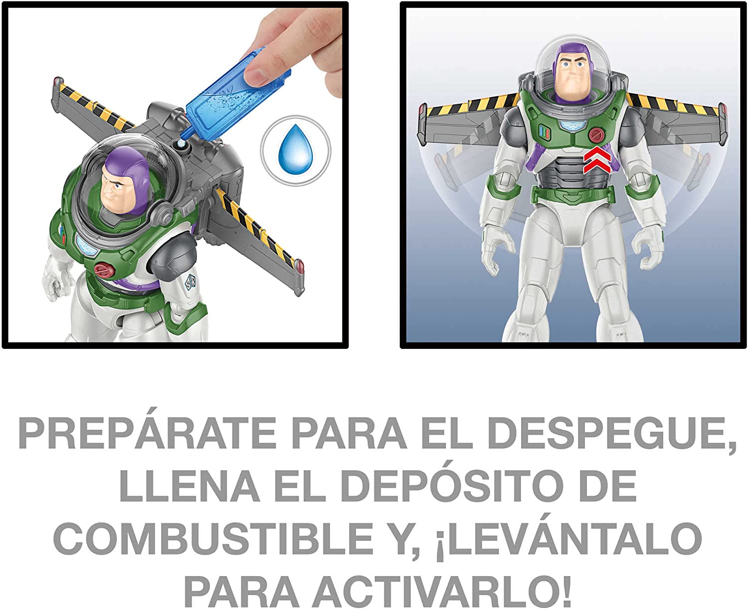 FIGURA LIGHTYEAR BUZZ CON JETPACK HUMO SONIDO HJJ38