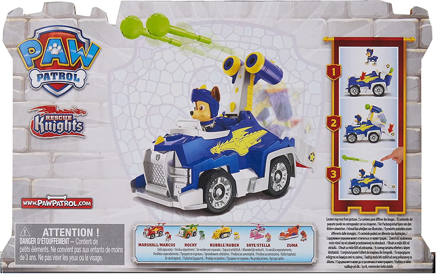 VEHÍCULOS TEMÁTICOS DE PATRULLA CANINA RESCUE KNIGHTS 6062181  V48123