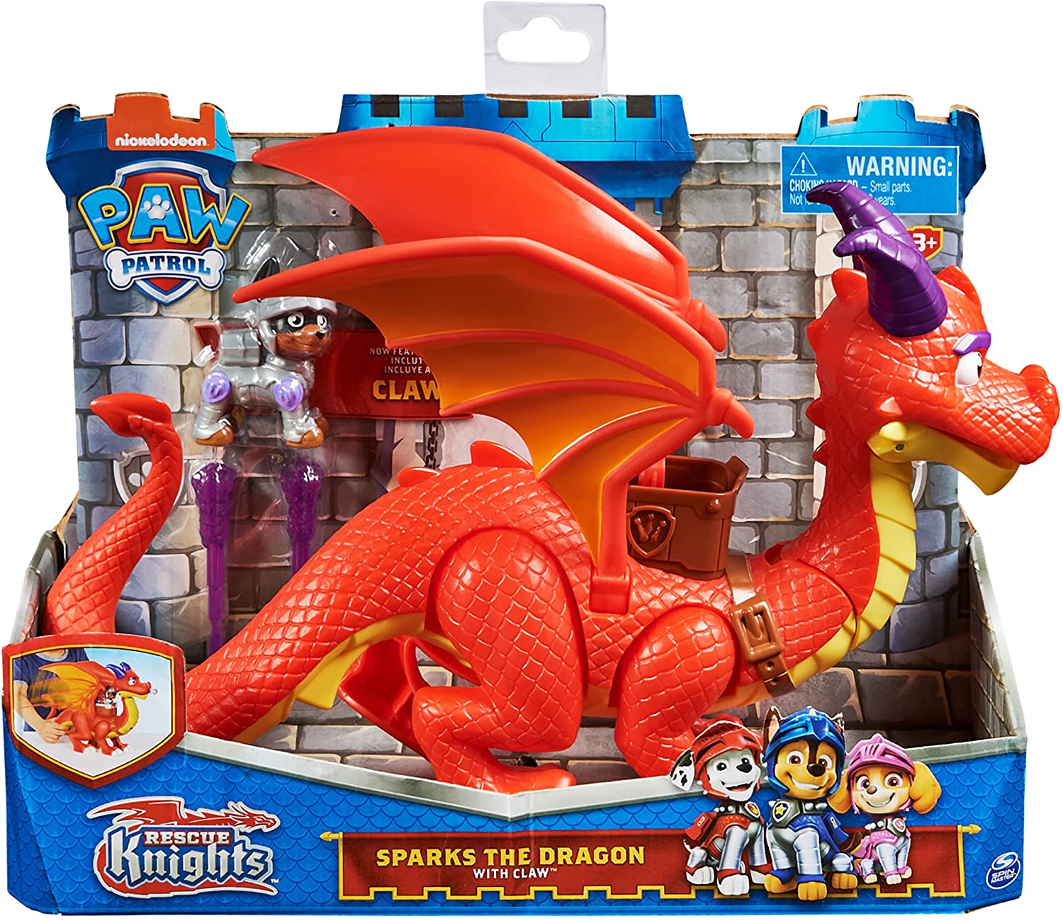 PATRULLA CANINA RESCATE KNIGHT SPARKS EL DRAGON Y GARRA 6062105  V48223