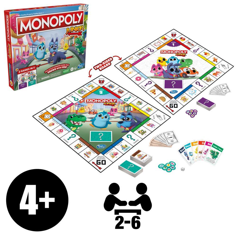 MONOPOLY JUNIOR 2 GAMES IN 1 F8562 - V41923