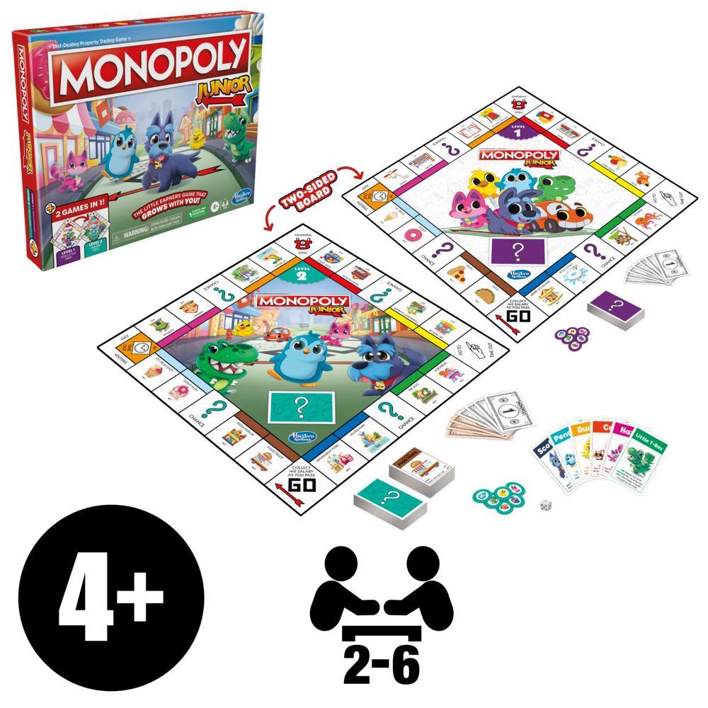 MONOPOLY JUNIOR 2 GAMES IN 1 F8562 - N93224