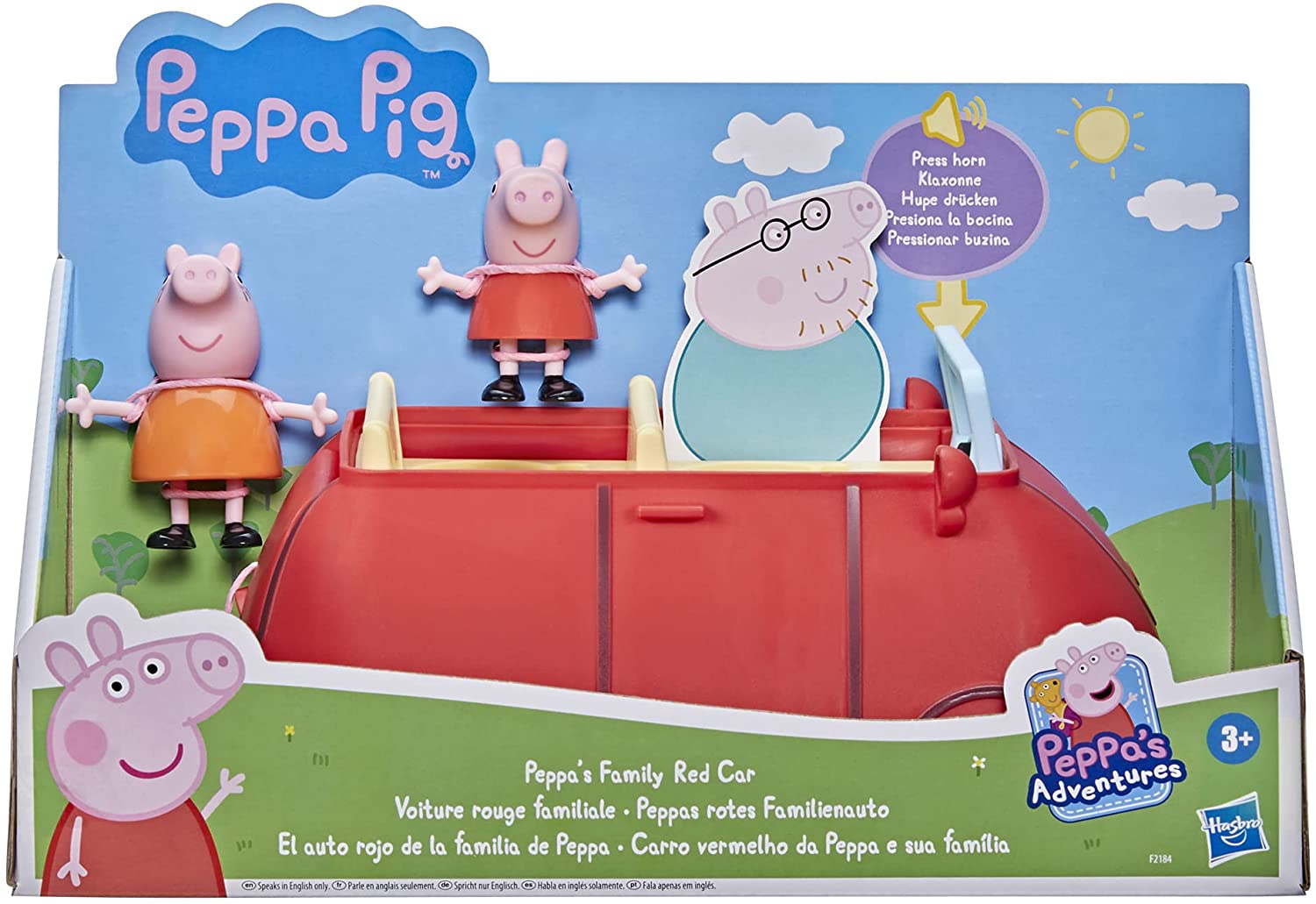 PEPPA PIG EL AUTO ROJO DE LA FAMILIA DE PEPPA  F2184 N88523