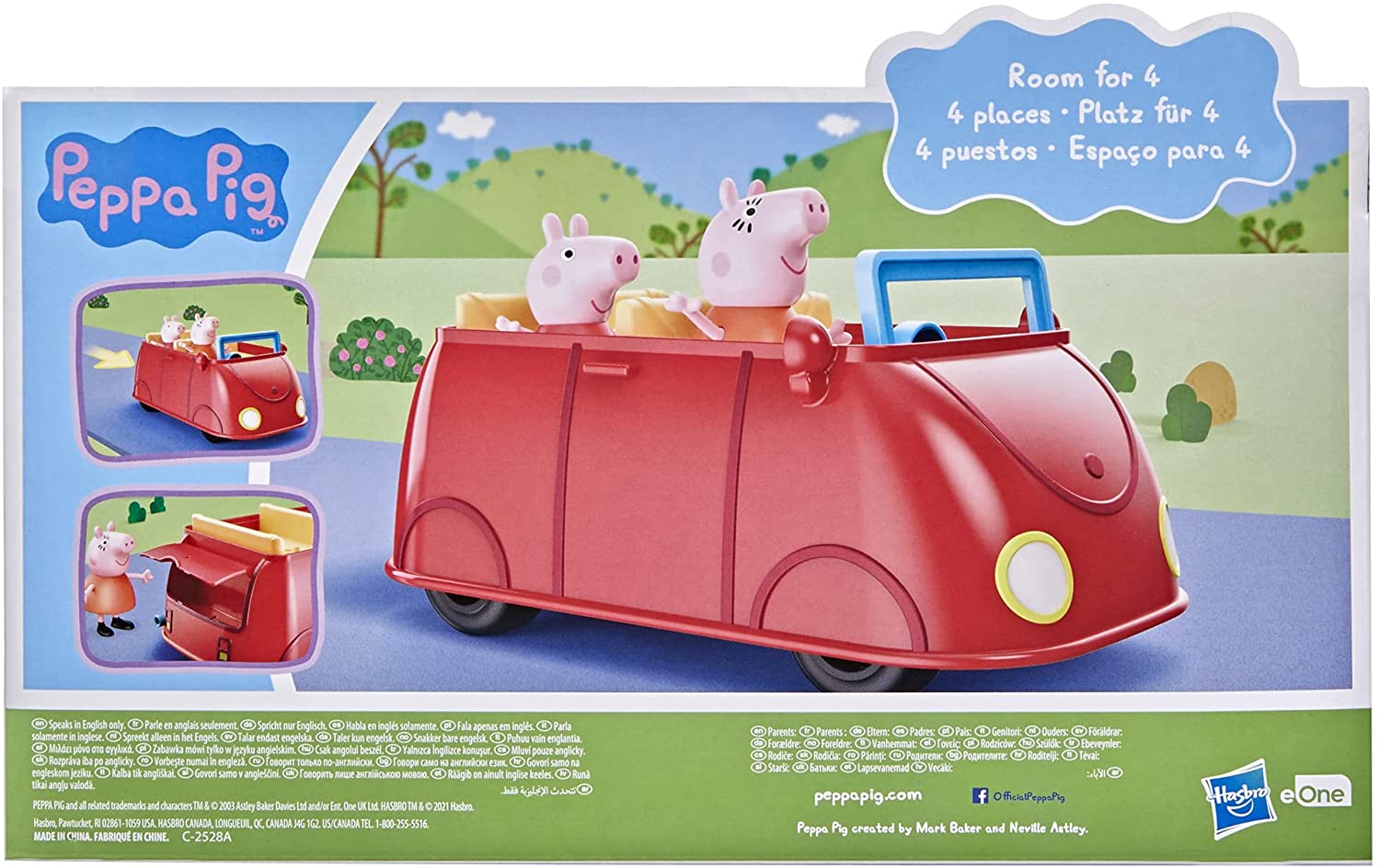 PEPPA PIG EL AUTO ROJO DE LA FAMILIA DE PEPPA  F2184 N88523