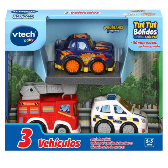 BABY TUT TUT BOLIDOS 3 VEHICULOS 420522