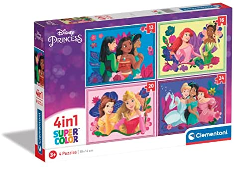 4IN1 PUZZLE DISNEY PRINCESS 21517