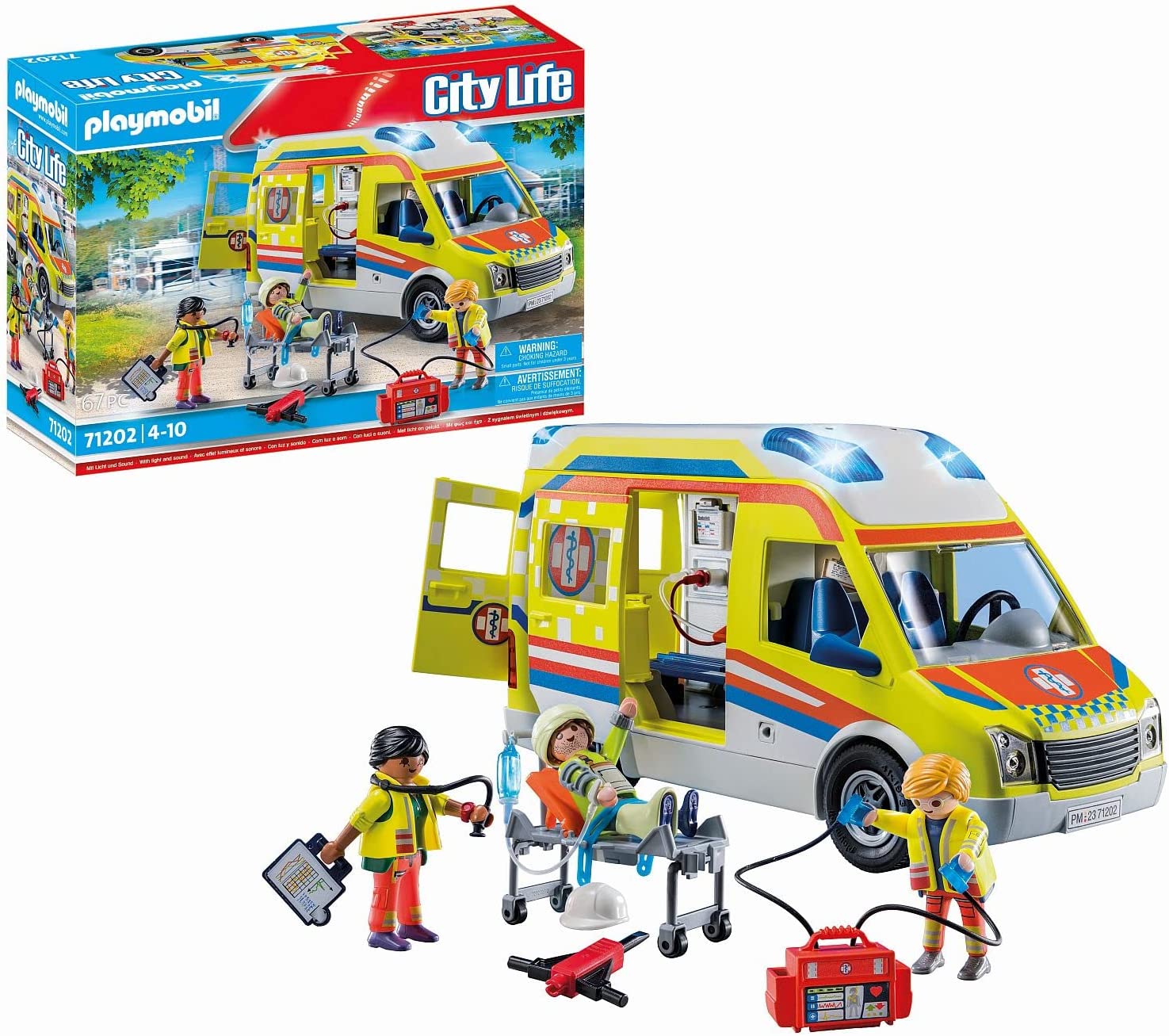 AMBULANCIA CON LUZ Y SONIDO 71202