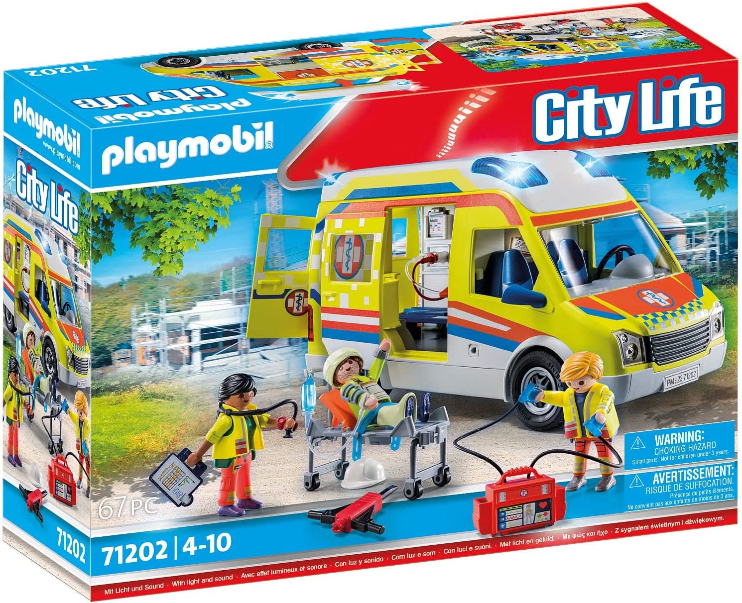 AMBULANCIA CON LUZ Y SONIDO 71202