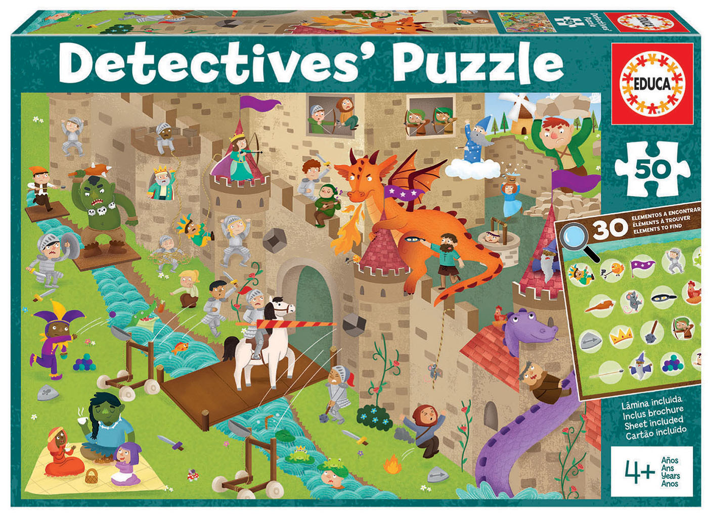 50 CASTILLO DETECTIVES PUZZLE 18895