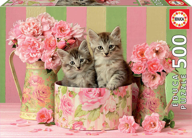 500 GATITOS CON ROSAS 17960