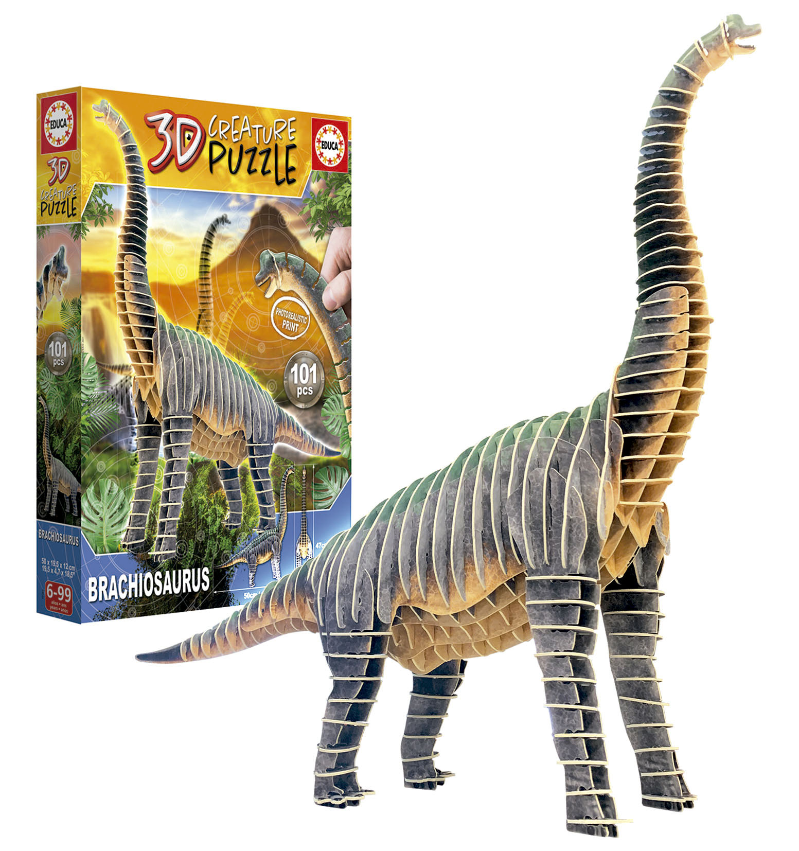 BRACHIOSAURUS 3D CRIATURA PUZZLE 19383