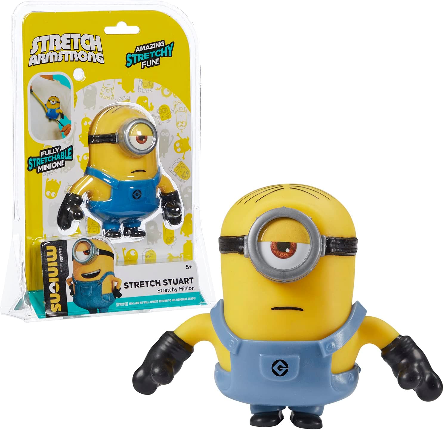 MINIONS FIGURA STUART ELÁSTICA 14CM TR500000