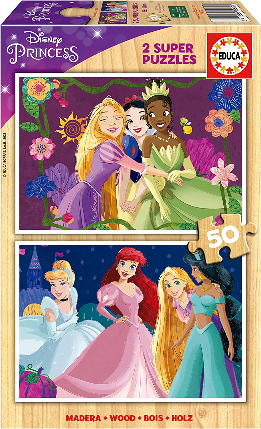 PUZZLE 2X50 DISNEY PRINCESS 19672