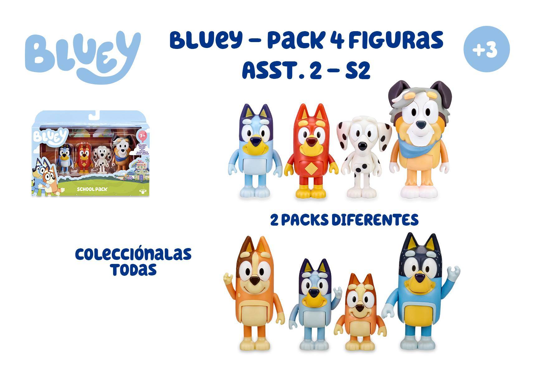 BLUEY PACK 4 FIGURAS BLY09000